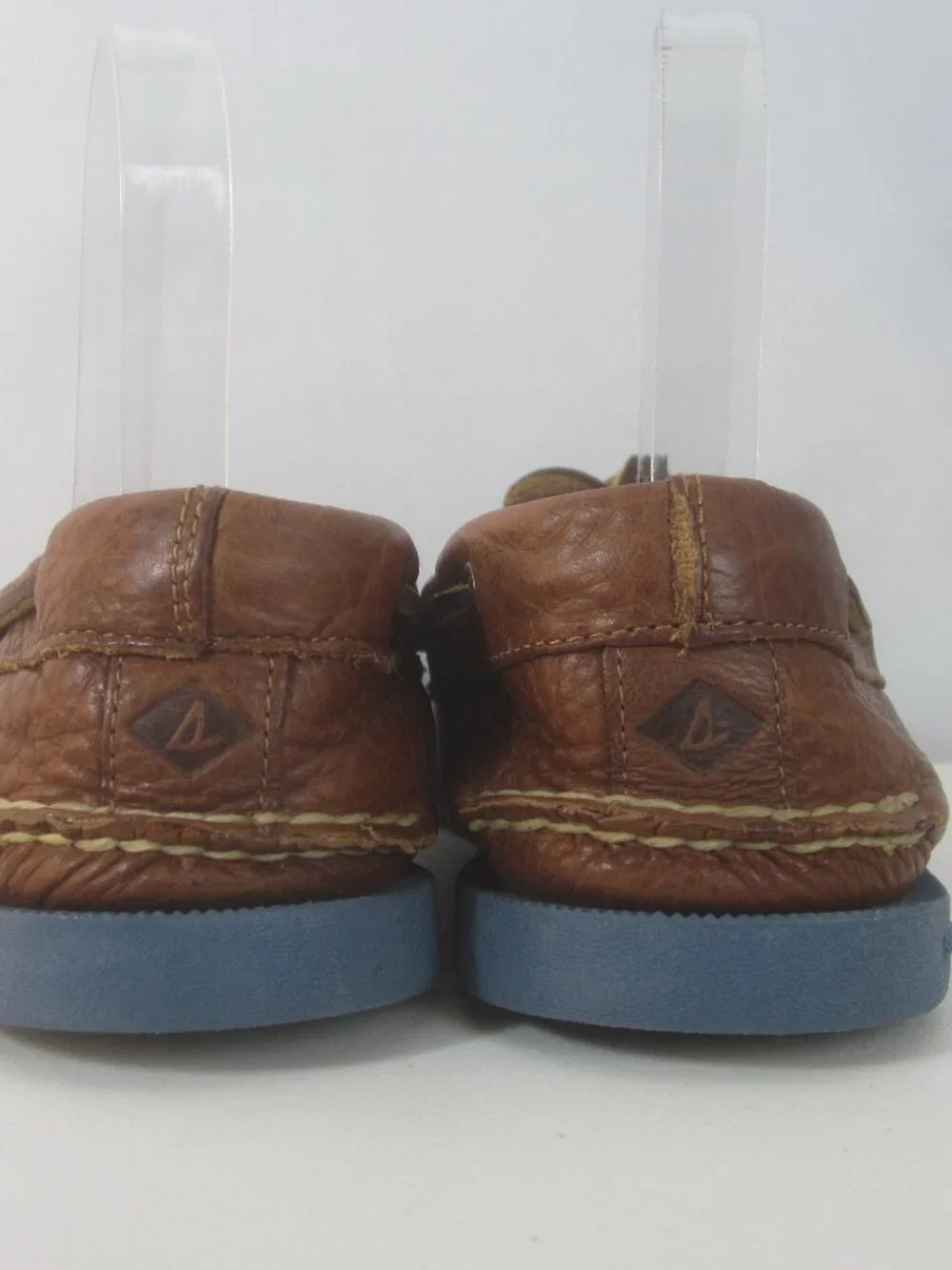Sperry Top Sider Men 11 M Brown Boat Shoes Tan Leather 2 Eye Deck Loafers